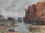 Alfred Sisley, Wascherinnen von Bougival